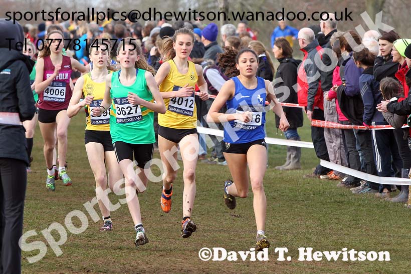 Under-15 girls Inter Counties Cross Country, Cofton Park, Birmingham. Photo: David T. Hewitson/Sports for All Pics
